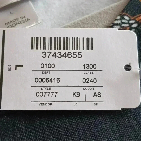 Christopher and Banks Short Sleeve Black floral top L - Picture 8 of 8